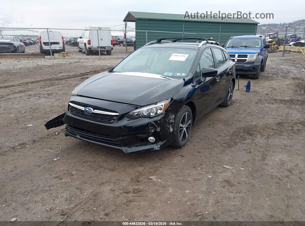 4S3GTAV63P3718286 2023 SUBARU IMPREZA Black Առջևի ձախ երեք քառորդ տեսարան