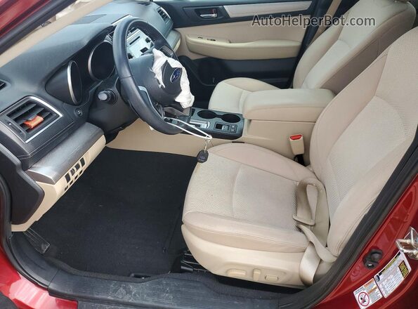 4S4BSACC4J3362746 2018 SUBARU OUTBACK Maroon Вид салону спереду