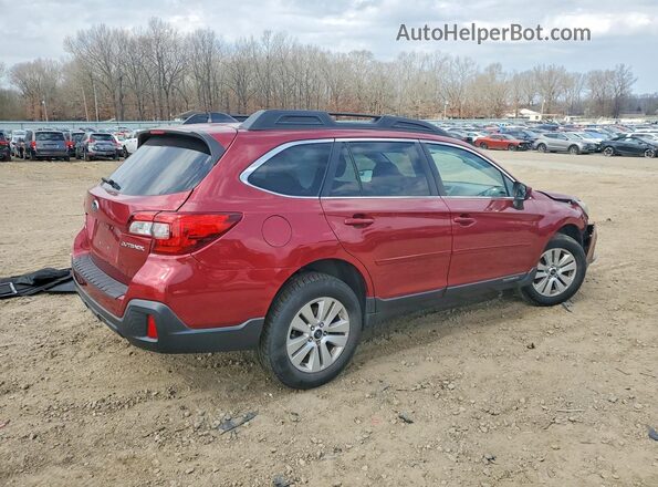 4S4BSACC4J3362746 2018 SUBARU OUTBACK Maroon Задня права чверть