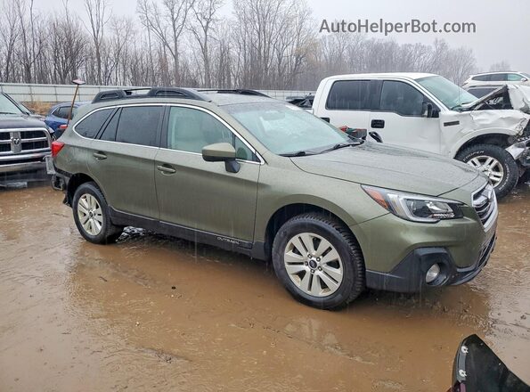 4S4BSACC6J3250367 2018 SUBARU OUTBACK Зеленый Передняя правая четверть