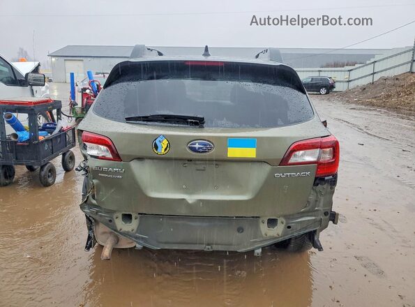 4S4BSACC6J3250367 2018 SUBARU OUTBACK Зеленый Вид сзади