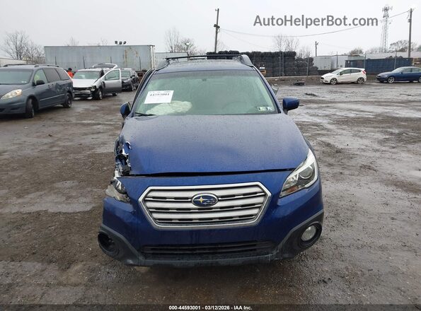 4S4BSADC5G3258175 2016 SUBARU OUTBACK Blue Вид задньої частини салону