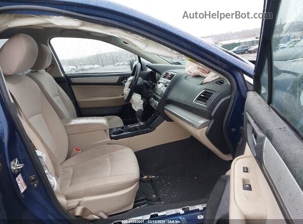 4S4BSADC5G3258175 2016 SUBARU OUTBACK Blue Вид салону спереду