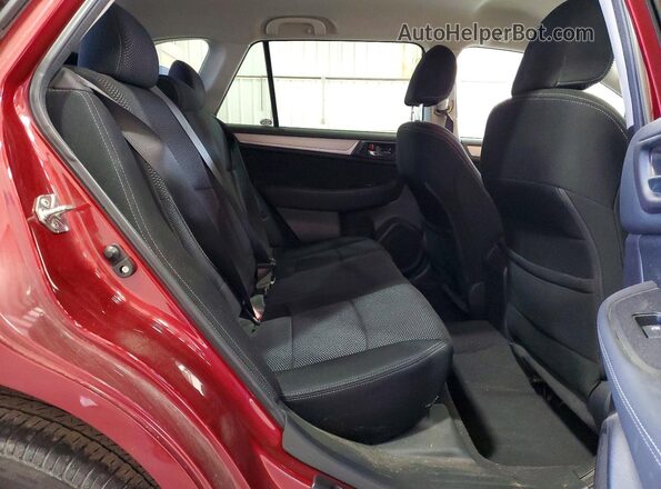 4S4BSAFC8G3308483 2016 SUBARU OUTBACK Red Rear interior view