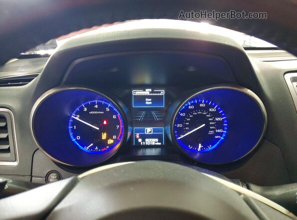 4S4BSAFC8G3308483 2016 SUBARU OUTBACK Red Instrument cluster view