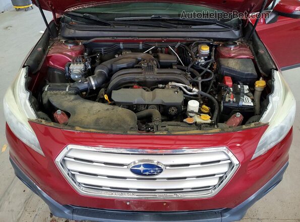 4S4BSAFC8G3308483 2016 SUBARU OUTBACK Red Engine compartment view