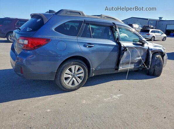 4S4BSAFCXJ3309058 2018 SUBARU OUTBACK Синий Задняя правая четверть