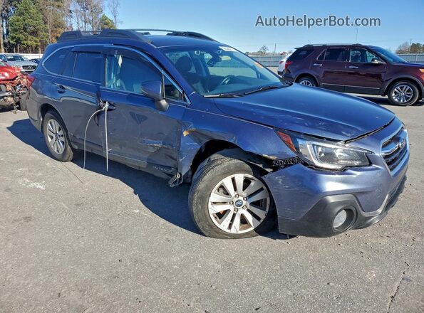 4S4BSAFCXJ3309058 2018 SUBARU OUTBACK Синий Передняя правая четверть