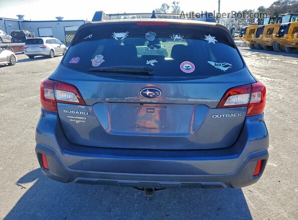 4S4BSAFCXJ3309058 2018 SUBARU OUTBACK Синий Вид сзади