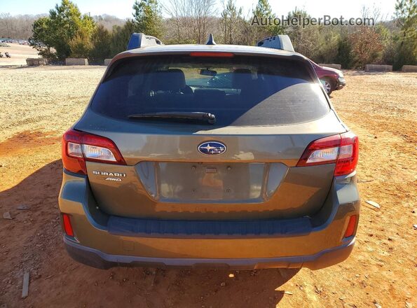 4S4BSAHC3H3361042 2017 SUBARU OUTBACK Green Вид ззаду