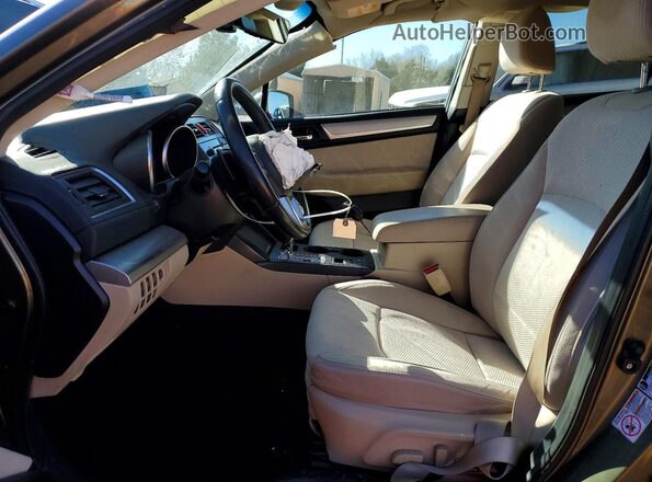 4S4BSAHC3H3361042 2017 SUBARU OUTBACK Green Вид салону спереду