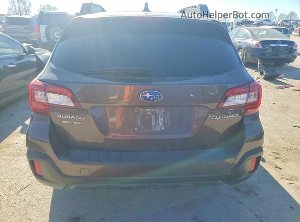 4S4BSAHC4K3336125 2019 SUBARU OUTBACK Brown უკანა ხედი