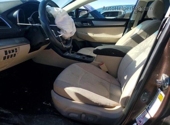 4S4BSAHC4K3336125 2019 SUBARU OUTBACK Brown წინა სალონის ხედი