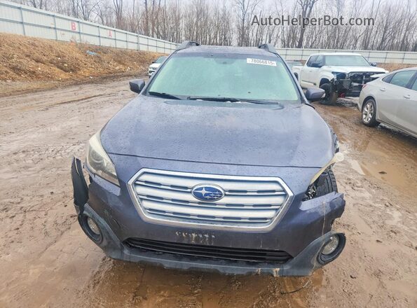 4S4BSAHC8G3215802 2016 SUBARU OUTBACK Синий Вид спереди