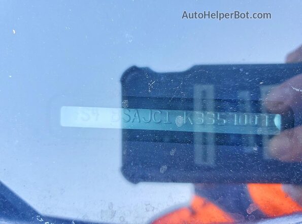 4S4BSAJC1K3357007 2019 SUBARU OUTBACK Burgundy Widok naklejki z numerem VIN