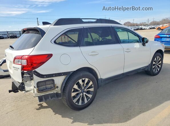 4S4BSAJC2G3242858 2016 SUBARU OUTBACK Белый Задняя правая четверть