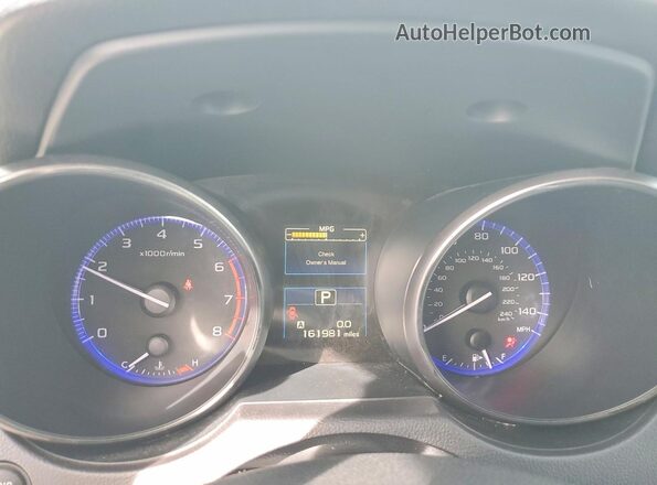 4S4BSAJC2G3242858 2016 SUBARU OUTBACK Белый Вид щитка приборов