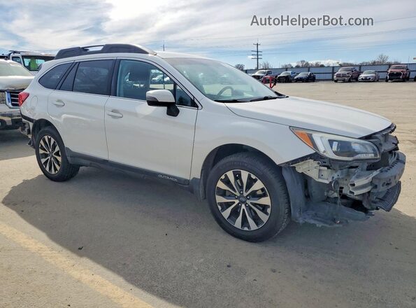 4S4BSAJC2G3242858 2016 SUBARU OUTBACK Белый Передняя правая четверть