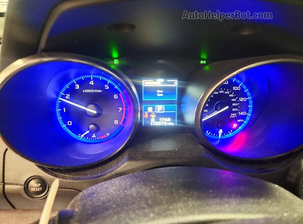 4S4BSAKC1H3378219 2017 SUBARU OUTBACK Blue Vista del cuadro de instrumentos