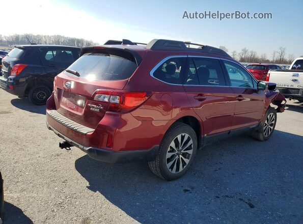 4S4BSAKC5H3270976 2017 SUBARU OUTBACK Burgundy Rear right