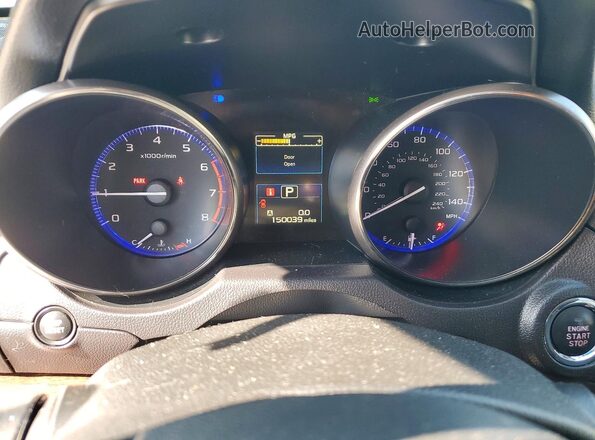 4S4BSAKC5H3270976 2017 SUBARU OUTBACK Burgundy Instrument cluster view