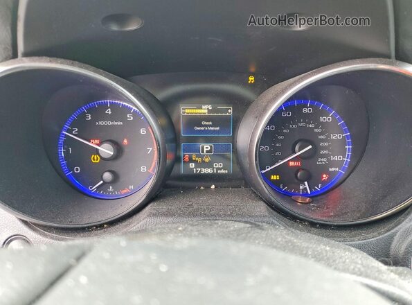 4S4BSALC3G3324076 2016 SUBARU OUTBACK White Instrument cluster view