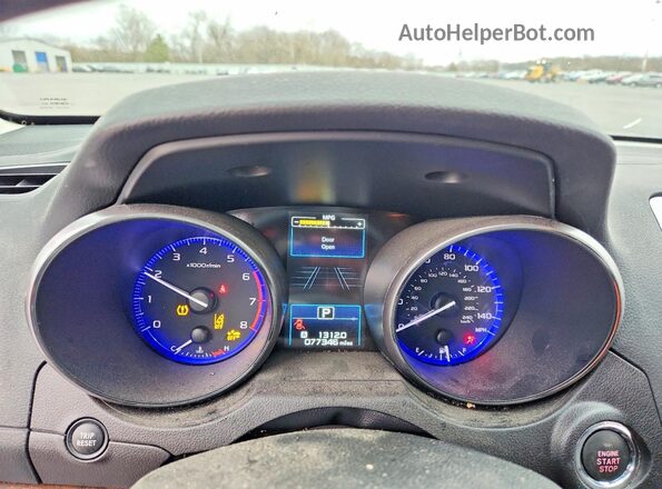 4S4BSANC0G3353175 2016 SUBARU OUTBACK Синий Вид щитка приборов