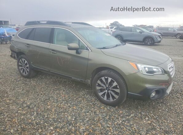 4S4BSANC2H3418724 2017 SUBARU OUTBACK Green Delantero derecho