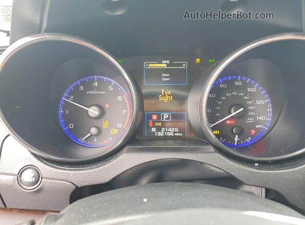 4S4BSANC4H3349809 2017 SUBARU OUTBACK Blue Вид щитка приладів