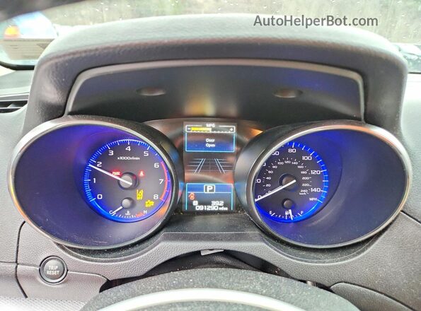 4S4BSBFCXG3224459 2016 SUBARU OUTBACK Синий Вид щитка приборов