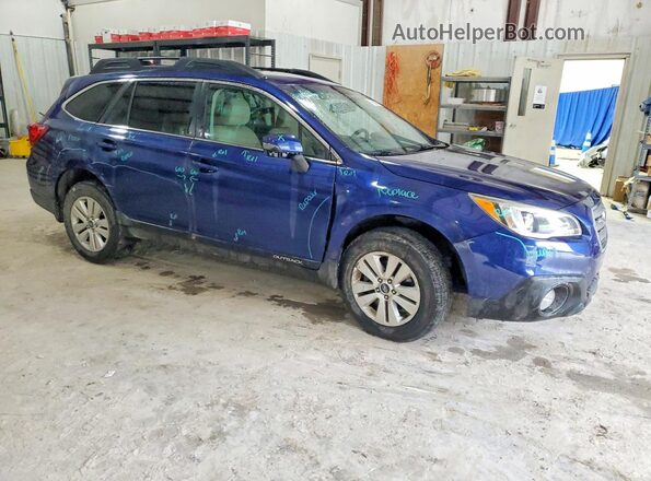 4S4BSBFCXG3224459 2016 SUBARU OUTBACK Синий Передняя правая четверть