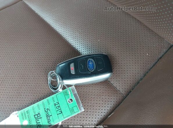 4S4BSETC3H3399613 2017 SUBARU OUTBACK Синий Вид панели приборов