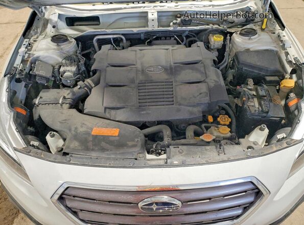 4S4BSETC6H3408319 2017 SUBARU OUTBACK White Vista del compartimento del motor