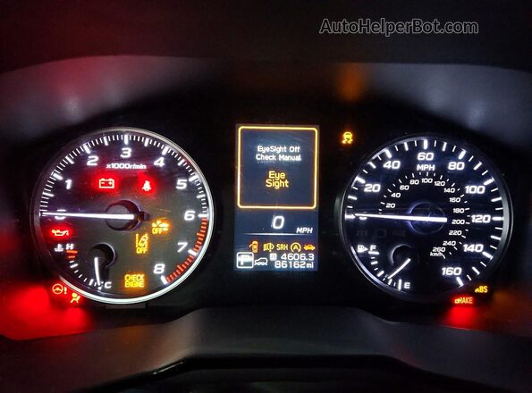 4S4BTAAC4M3210499 2021 SUBARU OUTBACK Silver ხელსაწყოთა პანელის ხედი
