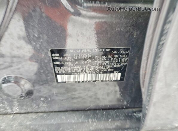 4S4BTADC6R3177735 2024 SUBARU OUTBACK Blue Вид наклейки з VIN-кодом