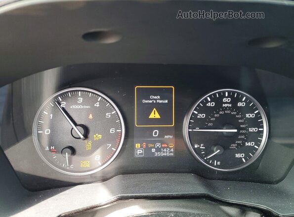 4S4BTADCXN3122120 2022 SUBARU OUTBACK Gray Вид щитка приладів