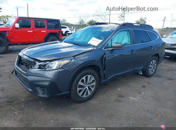 4S4BTAFC2N3173608 2022 SUBARU OUTBACK Gray Առջևի ձախ երեք քառորդ տեսարան