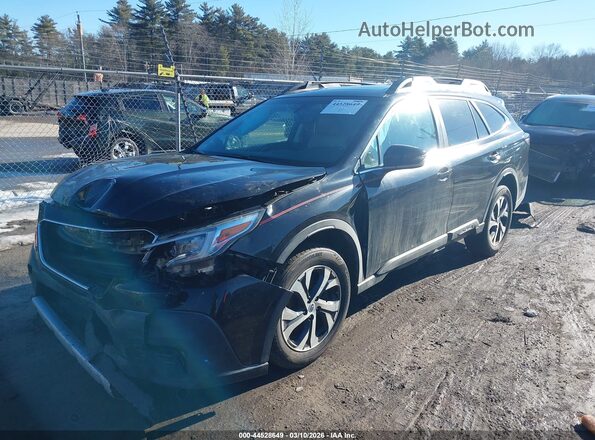4S4BTANC3L3129096 2020 SUBARU OUTBACK Black Առջևի ձախ երեք քառորդ տեսարան