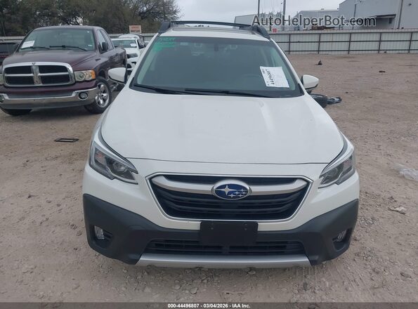 4S4BTANC6M3143639 2021 SUBARU OUTBACK White Vista interior trasera