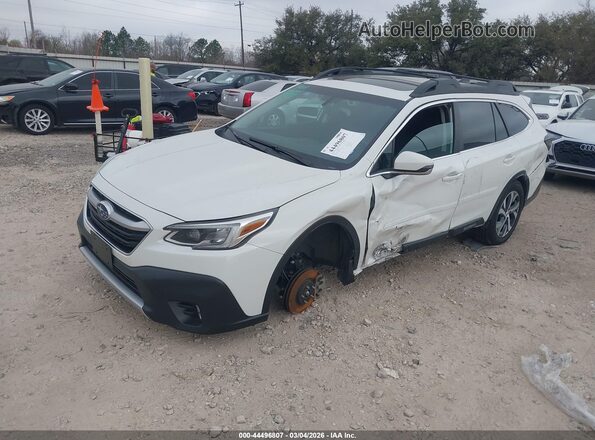 4S4BTANC6M3143639 2021 SUBARU OUTBACK White Vista tres cuartos delantera izquierda