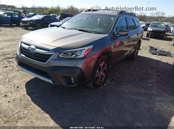 4S4BTANC6M3154012 2021 SUBARU OUTBACK Gray Передня ліва чверть