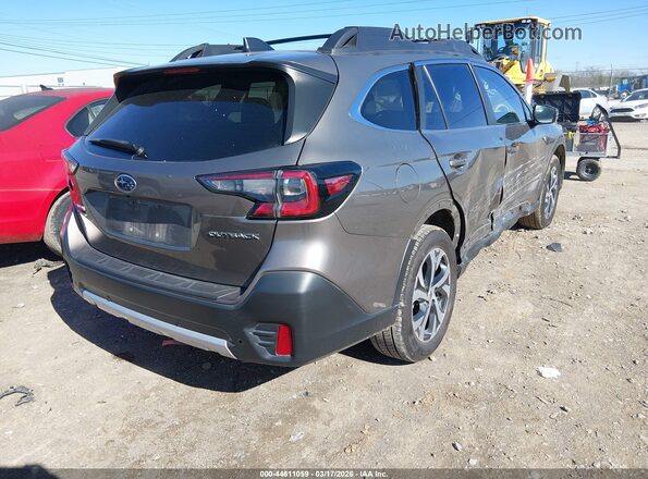 4S4BTANC6M3154012 2021 SUBARU OUTBACK Gray Задня права чверть