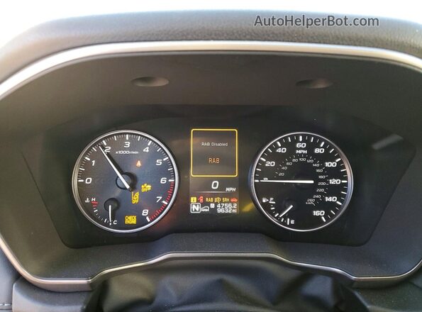 4S4BTANC7R3271346 2024 SUBARU OUTBACK White Widok zestawu wskaźników