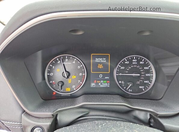 4S4BTANCXN3211202 2022 SUBARU OUTBACK Charcoal Instrument cluster view