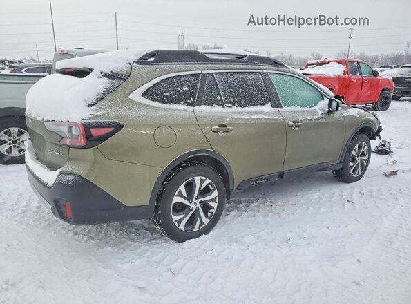 4S4BTANCXN3252154 2022 SUBARU OUTBACK Green Rear right