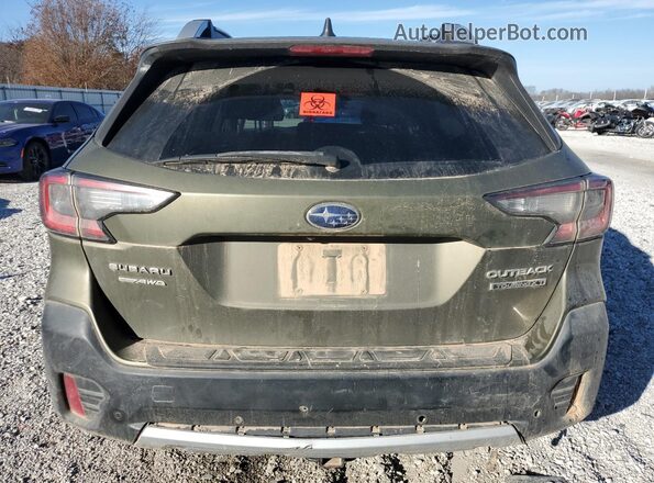 4S4BTGPD2M3176517 2021 SUBARU OUTBACK Зеленый Вид сзади