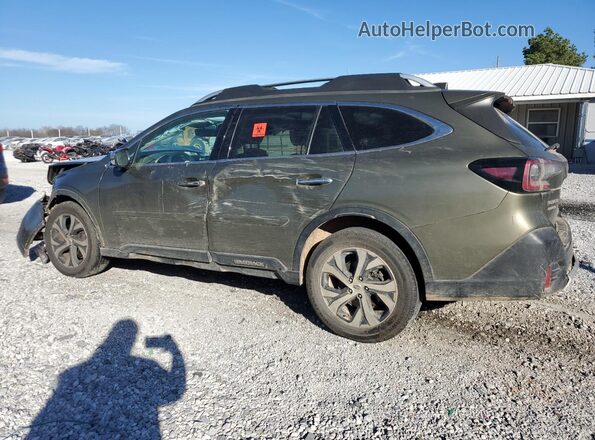4S4BTGPD2M3176517 2021 SUBARU OUTBACK Зеленый Задняя левая четверть
