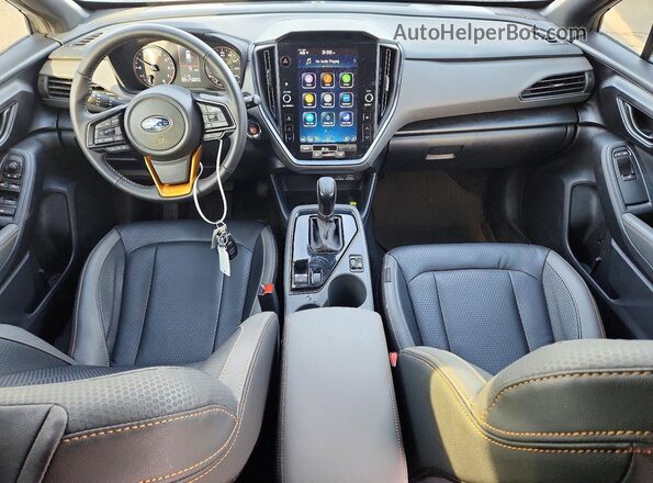 4S4GUHT66R3721870 2024 SUBARU CROSSTREK Blue Dashboard view