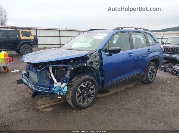 4S4SLDA6XT3049859 2026 SUBARU FORESTER Blue Առջևի ձախ երեք քառորդ տեսարան