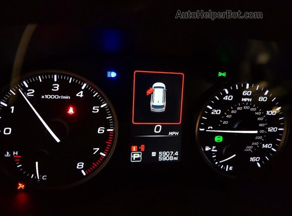 4S4WMADD0S3412000 2025 SUBARU ASCENT Красный Вид щитка приборов
